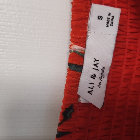 Ali & Jay Red Floral Midi Dress - Picture 7 of 7